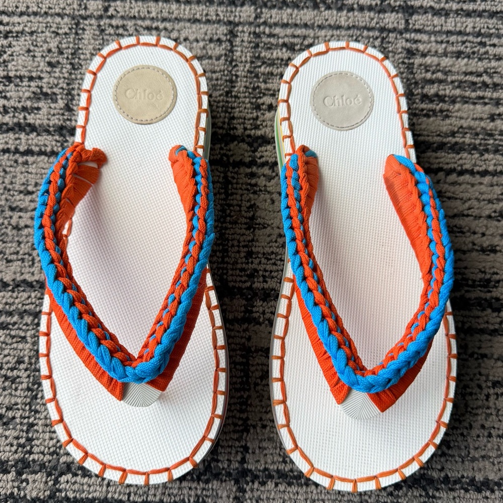 Chloé Lou Braided Cord Platform Flip-flop - Picture 2 of 10